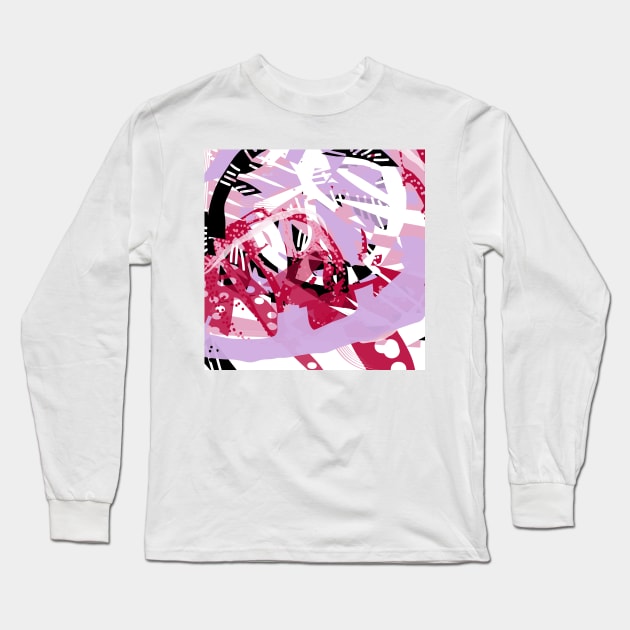 Zebra Party Long Sleeve T-Shirt by dumbbunnydesign